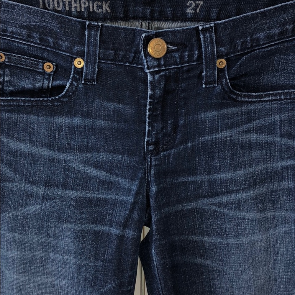 J.Crew Toothpick Vista Wash Skinny Jean Ankle Zip